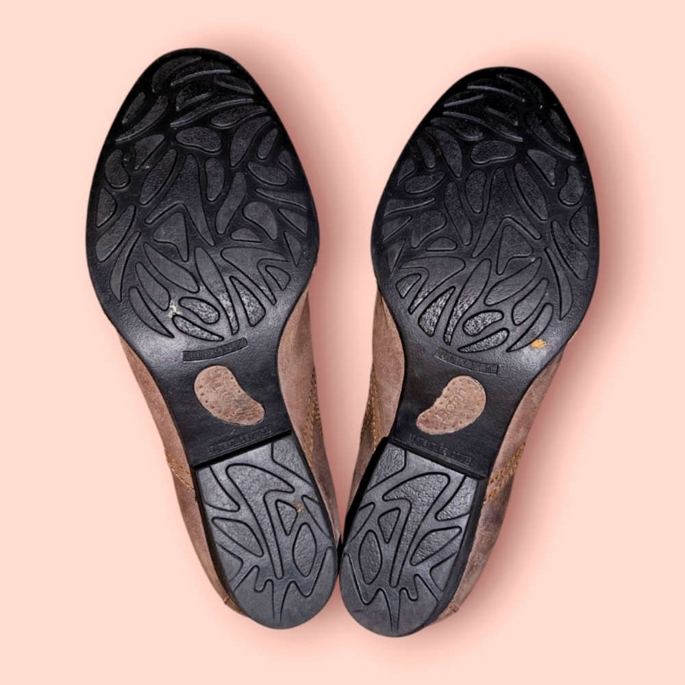 Born Rachelle Brown Leather Ankle Boots - Picture 5 of 7